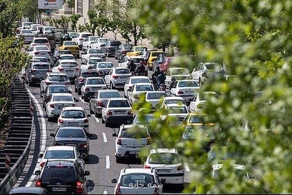 ترافیک سنگین در بعضی بزرگراه های تهران