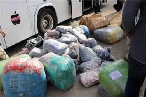 توقیف ۴ دستگاه اتوبوس حامل کالای قاچاق در اراک
