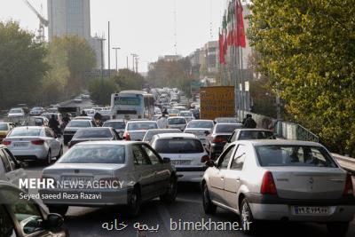 ترافیک پرحجم صبحگاهی در ۴ بزرگراه پایتخت