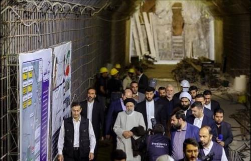 بازدید رییس جمهور از روند راه اندازی پروژه ملی متروی اسلامشهر
