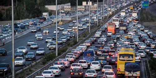 ترافیک سنگین در آزادراه قزوین کرج