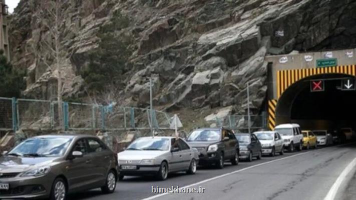 تردد وسایل نقلیه از محور چالوس و بزرگراه تهران شمال ممنوعست