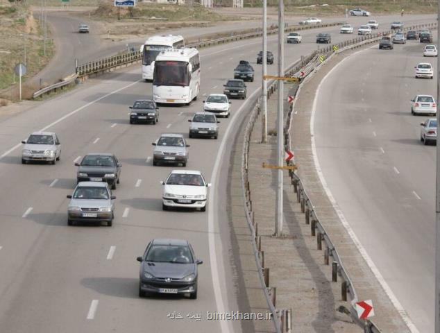 ترافیک در جاده ها همزمان با موج بازگشت مسافران نوروزی