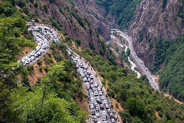 جاده چالوس جمعه یک طرفه می شود