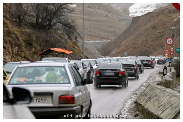 ترافیک پایان هفته در راه شمال