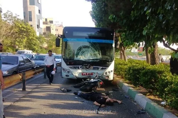 اخطار جدی در رابطه با افزایش تصادفات در خطوط BRT تهران