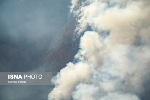گسترده ترین عملیات اطفای حریق کشور در الیت چالوس استفاده همزمان از ۲ ایلوشین ۴۰تنی