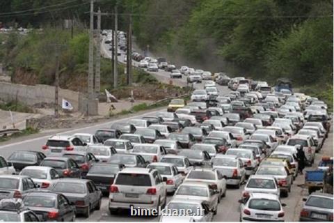 ترافیك پرحجم در محورهای شمالی، ۱۱ محور اصلی و فرعی مسدود است
