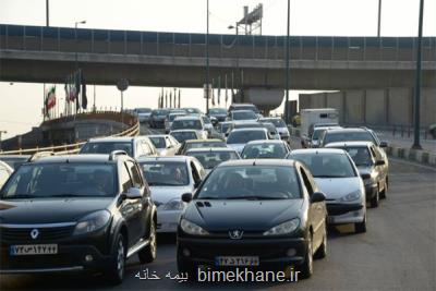 ترافیك نیمه سنگین در آزادره قزوین به كرج و كرج به تهران