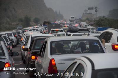 ترافیك سنگین در بازگشت از شهرهای شمالی كشور