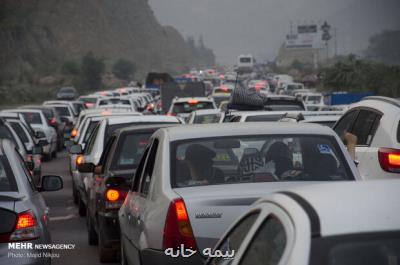 ترافیك نیمه سنگین در جاده هراز